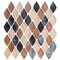 Andova Tiles SAMPLE Plume 225 x 125 Glass Novelty Mosaic Wall Tile SAM-ANDPLU513 - alternate 1